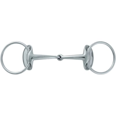 Gewone gebroken snafflebit voor paarden Stübben Silver Wings