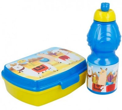 Lama broodtrommel + drinkfles - 400 ml