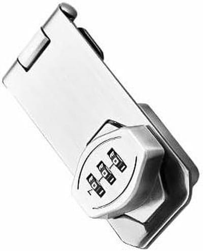 Combinatie Slot - Wachtwoord Grendel - Poorten Beveiligen - Sleutelloze Toegang - 102mm - Zilver