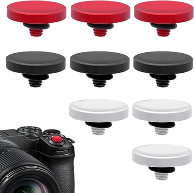 9-delige Metalen Triggerknop Set voor Ergonomische Camera Ontspanning - Geschikt voor Fujifilm, Leica en Sony Modellen