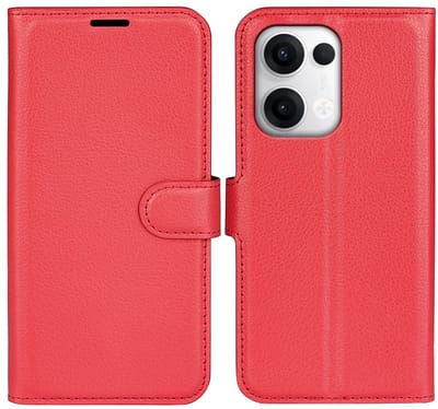Coverup Hoesje - Geschikt voor OPPO Reno13 Pro 5G Hoesje - Coverup Book Case - Rood