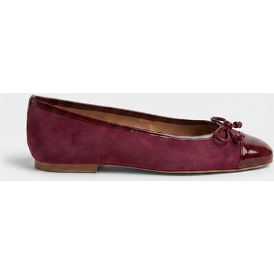 LK Bennett Kara Flats Burgundy Maat: 36 | Ballerina's Outlet | Dames | Bordeaux