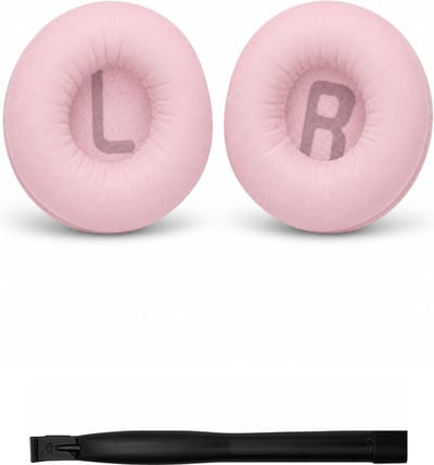 Set Oorkussens voor JBL Koptelefoon - Tune 500 Oorkussen - Tune 460BT / Tune 530BT / Tune 570BT / JR300 / JR310BT / Junior 320BT - Kunstleer met Traagschuim - Roze