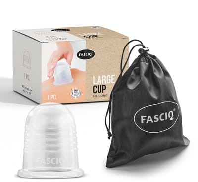 FASCIQ® Cupping Cup Large Ø 7 cm- bindweefselmassage, fascia behandeling - siliconen cup - massage - huidverbetering