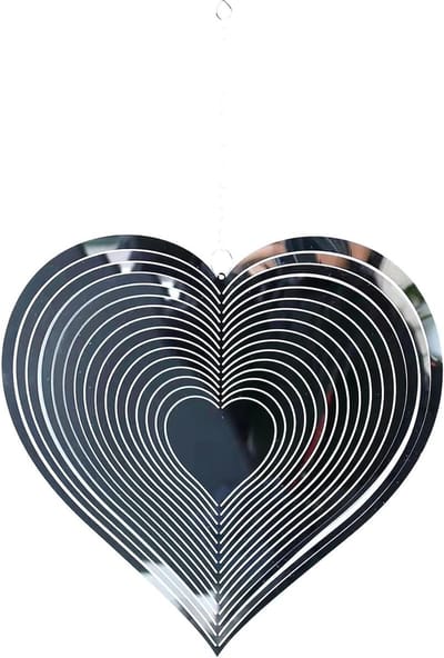 Metalen Windspinner - Tuindecoratie Roterend - Buiten Decoreren - 3D Lichteffect Design - Niet gespecificeerd - Zilverkleurig