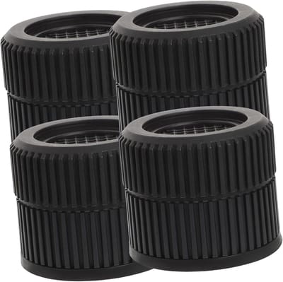 Wasmachine Voetjes - Anti-trilling Pads - Apparaat Stabiliseren - Universeel Geschikt - 7.5x7.5x7.5cm - Zwart