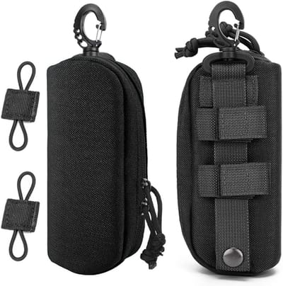 Zonnebril etui shockproof - Molle design - 2 stuks met riemclip - Bescherming voor jouw brillen - SnelShoppen