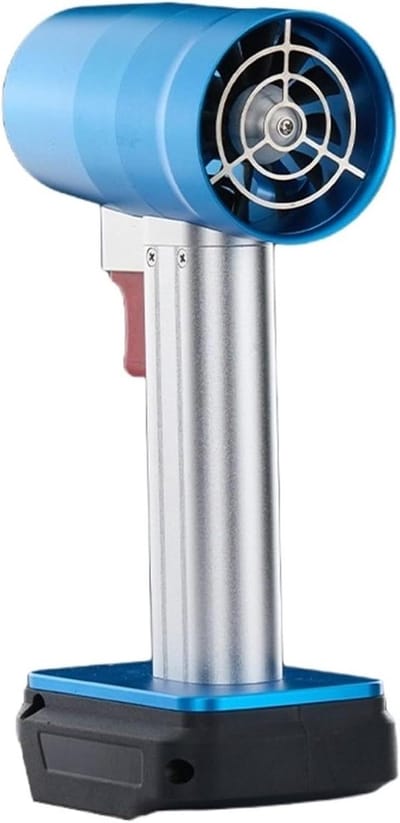 Draagbare Luchtblazer - Turbo Fan Ventilator - Stof Wegblazen - Krachtige Borstelloze Motor - 950g Stuwkracht - Aluminiumkleur