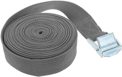 25mm*4m Ratchet Tie Down Straps - Stevige Verstelbare Spanbanden voor Motorfietsen, Vrachtwagens en Kayaks - Ideaal voor Lading en Bagage - Grijs