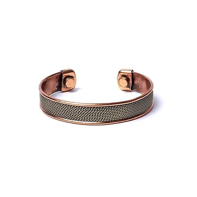 Yogi & Yogini - Armband - koper - touwmotief - magnetisch