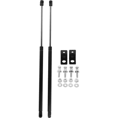 1 Paar Voorbak Liftsteun Metaal Motorkap Schokdempers Kit Vervanging voor Subaru Forester black