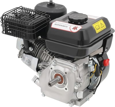 Benzinemotor 75 pk - Draagbare motor Kartmotor - Apparaten Aandrijven - Zelfstartend Geluiddemper - 212 cc - Zwart