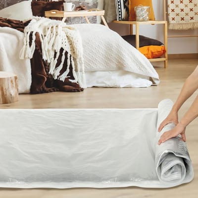 Matras Vacuümzak - Opbergtas Compressie - Verhuizen Opslag - Lekvrij Dubbele Rits - 240 x 130 cm - Transparant