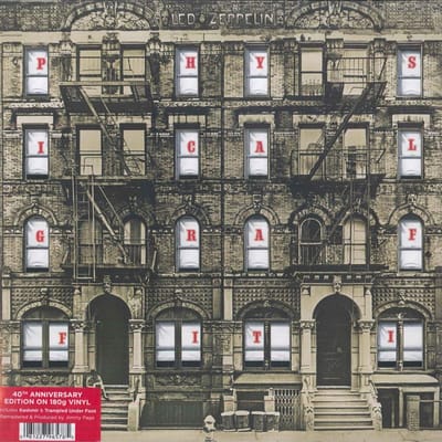 LP Plaat LED ZEPPELIN Physical Graffiti 40ste Verjaardag 8122796578 Swan Song 2015 Europa Rock gray