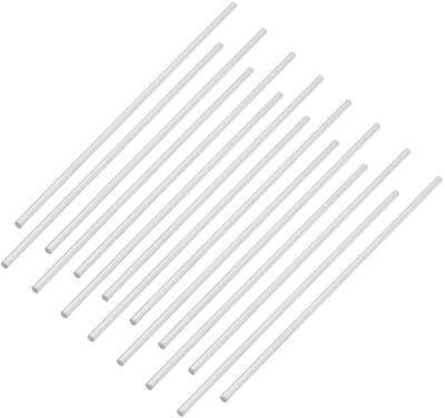 Dailygoods- Ronde Stang 30 cm - 6061 Aluminium - Metaalbewerking - Industrieel Gebruik - Knutselen - Platina-afwerking - Aluminium Staven