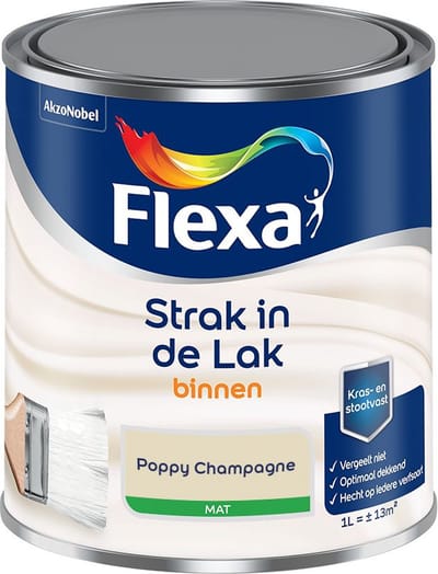 Flexa - Strak In De Lak Binnenlak Mat - Poppy Champagne - Mengverf - 1 L