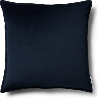 Riviera Maison Kussensloop 60x60 Zwart - RM Velvet Pillow Cover - Blauw