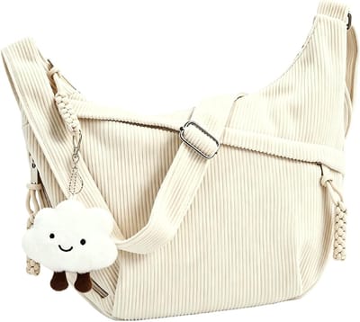 Grote Schoudertas voor Dames met Verstelbare Schouderriem, Stijlvolle Crossbody Tas voor Werk, School en Reizen