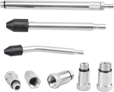 Compressietester Set - Motor Diagnose - Benzinemotoren Controleren - Snel Aangesloten - 0-300 psi - Zilver