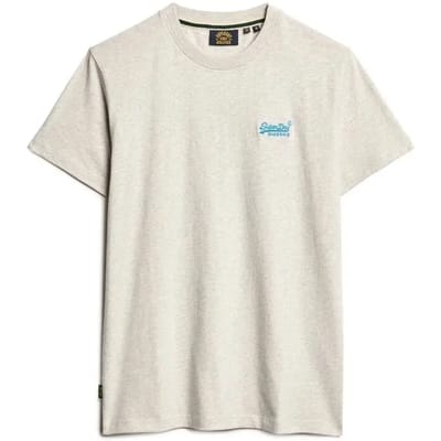 Superdry - Essential T-shirt van biologisch katoen met logo - Heren - T-shirts