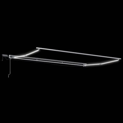vidaXL - Handbediende - luifel - met - LED's - Zand - 3,5 - x - 2 - m