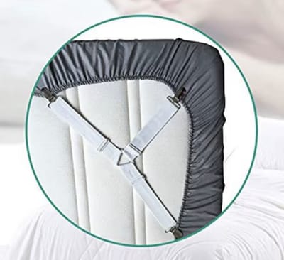 CHPN - HoesLaken spanners - Hoeslaken aanspannen - Dekbed spanner - 4 stuks - Wit - Dekbed Clips - Bed Laken Spanners - Universeel