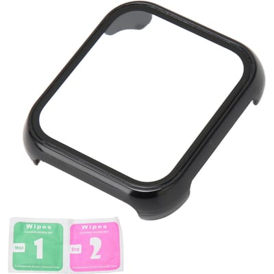Boîtier de Montre Protection Complète Prévenir les Rayures Remplacement Couvercle Protecteur de Montre pour OPPO Watch 2 3 noir