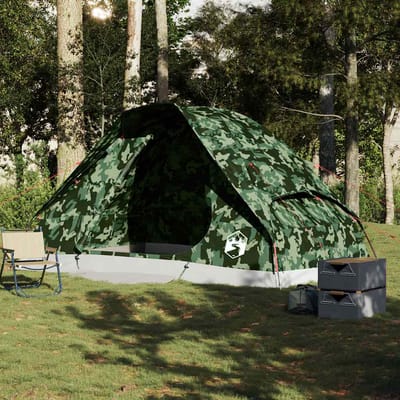 Vidaxl Tente Familiale, 6 Personnes, Camouflage, Imperméable