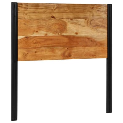 vidaXL - Hoofdeinde - 100 - cm - massief - hout - acaciahout - en - ijzer