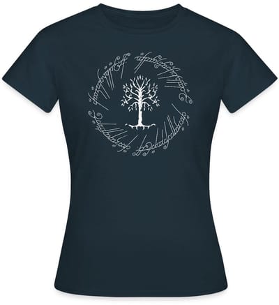 The Lord Of The Rings De Witte Boom Van Gondor T-Shirt Dames
