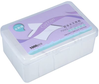 Dailygoods- Wattenschijfjes 1000st - Katoenen Reinigingspads - Make-up Verwijderaar - Huidverzorging - Ultradun Ontwerp - Geschikt voor Alle Huidtypes - Cosmetische Pads