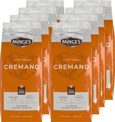 Minges - CafÃ© Cremano Bonen - 8x 1kg
