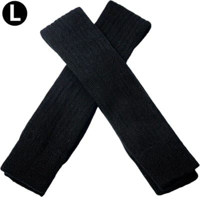 Nivard Beenwarmers - Dames - Overknee - Ballet - Wol - Kniekousen - Leg Warmers - Warm - Zwart - L
