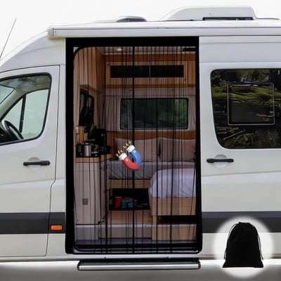 SnelShoppen - ZATOOTO Magnetisch Muggennet voor Auto en Bus, Centraal Magnetische Sluiting, Insectenbescherming, Vliegenscherm voor MPV's, Campers, 20