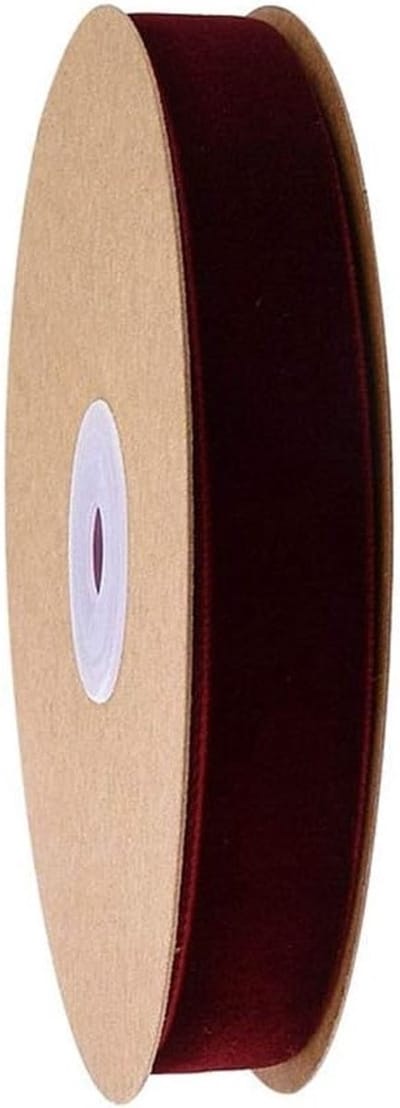 1.5cm Enkele Gezicht Fluwelen Lint voor Kerstdecoratie en Trouwen - 10m Woven Lint voor Verpakking en Creatieve Projecten