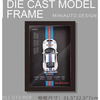 1:32 Po Frame Versie Legering Metaal Sportwagen Model Simulatie 3D Raceauto Hangend Schilderen Collectie Decoratief Kinderen Cadeaus