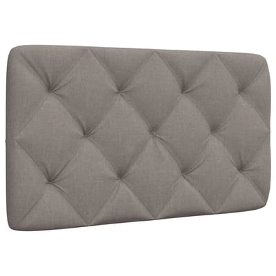 vidaXL - Hoofdbordkussen - 90 - cm - stof - taupe