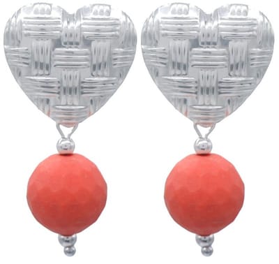 Oorbellen - oorhangers - hartjes - rood - liefde - RVS - sieraad - oorsieraad - accessoire - hip - trendy - tijdloos - chique - feest - dames - vrouwen – valentijn – cadeau