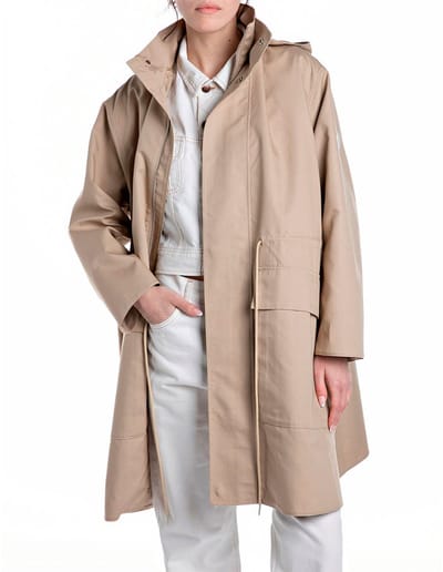 Replay W7884.000.85138 Trenchcoat Beige S Vrouw