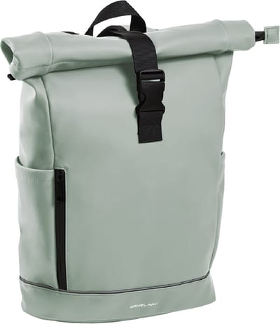 Daniel Ray Highlands Rolltop Waterafstotende Laptop Rugzak 15 Liter - Waterproof Rugtas 15.6'' inch - Spat Waterdicht - Mintgroen