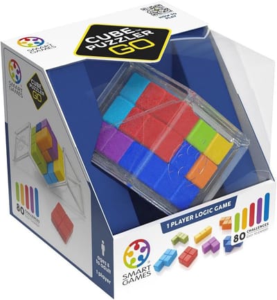 3D Puzzel Spel voor Kinderen 8+ – Educatieve Logica Uitdagingen – 80 Solo Puzzels – Ideaal Cadeau voor Onderweg