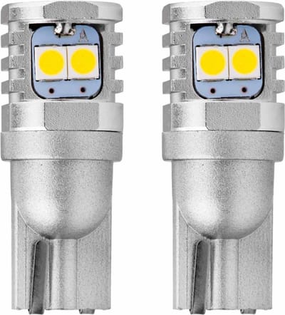 T10 LED - 3030 - CANBUS - 6 SMD - 12/24V - Wit - 2 stuks