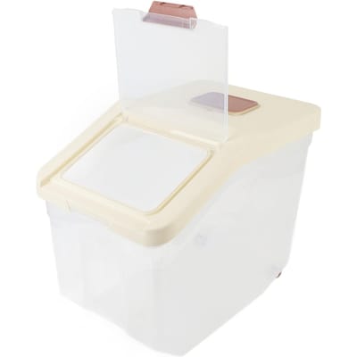 Rijstopbergcontainer Luchtdichte Meelopbergbak Graan Droogvoedselopbergcontainer voor Keuken Huishouden Vochtdicht Type 1 white
