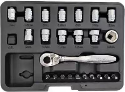 1/4'' Doppenset 25-delig-Weber tools