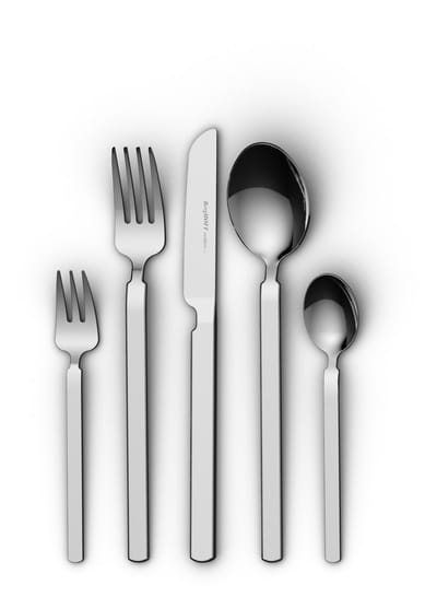 BergHOFF Home 6 Persoons Bestekset (30-delig) - Lepels - Messen - Vorken - Koffielepels - Gebakjesvorkjes - Modern Restaurant Bestek – Vaatwasserbestendig Rvs Eetgerei - Stellar Steel