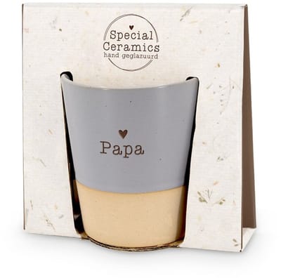 Mok - Beker - Toffeemix - Papa - Keramiek - lint: "Speciaal voor jou" - Cadeauverpakking