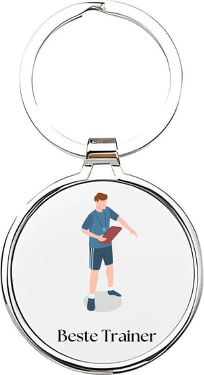 Akyol - beste trainer Sleutelhanger - Trainer - de leukste trainers - coach - leuke kado voor iemand die coach is - sporttrainer - coach van je kinderen - lifecoach - voetbaltrainer - training - 4 x 7,5 CM