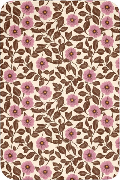 Badmat 60x90 cm - Antislip - Bloemen - Bladeren - Kleurrijk - Badmatten voor badkamer - Badkamermat - Douchemat - Badkamer mat
