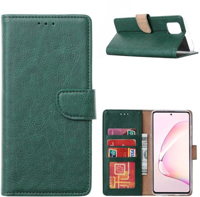 Hoesje Geschikt Voor Samsung Galaxy A41 Portemonnee Hoesje - Groen