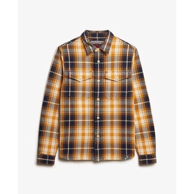 Superdry - The Merchant Store - Zwaar Geruit Overhemd - Heren - Lange mouwen shirts